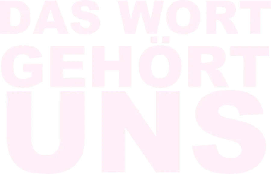 DAS WORT GEHÖRT UNS · Rücken